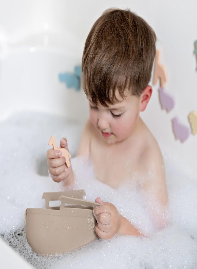 Ryan & Rose Noah's Ark Suction Toys - 1 Ark, 14 Animals (7 Pairs) - Toddler Bath Toys, Baptism Gifts for Boys, Mold Free No Hole Silicone - Image 4